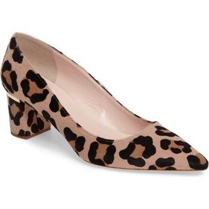 Kate Spade Milan Pointy Toe Leopard Pump Heel Shoe